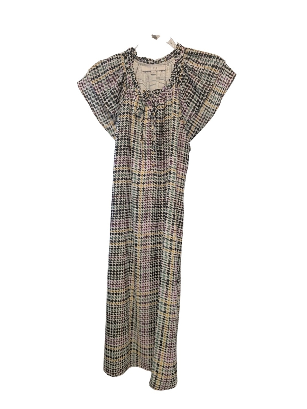 LOFT Plaid Multicolor Dress